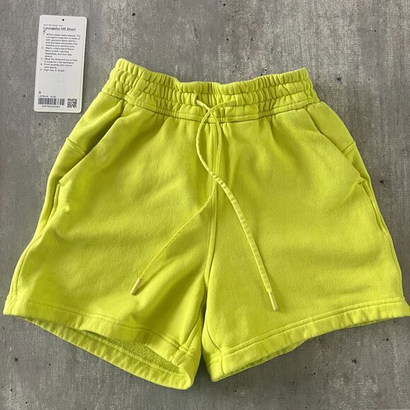 Lululemon Loungeful High-Rise Short 4" – Electric Lemon Size 0 - Picture 1 of 4